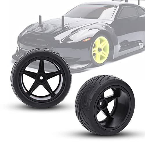 TIKATARER RC -Reifen, 1/10 RC -Auto Universal Reifen RC - RC -Autoteile Reifen Zubehör Modifikation Teil Ersatz 85mm (Black) von TIKATARER