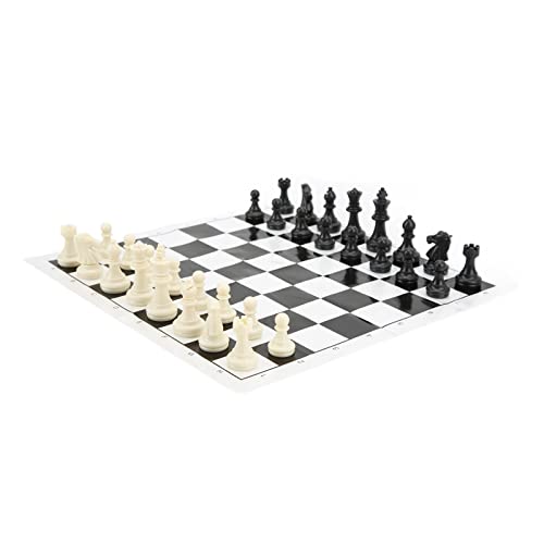 TIKATARER Schachstücke, Plastik 32 Mittelalterliche Schachstücke Set Schach Set Internationales Standard -Schachspiel mit Schachbrett TIKATARER Schachstücke, Plastik 32 Mittelalterliche Schachstücke Set Schach Set Internationales Standard -Schachspiel mit Schachbrett von TIKATARER
