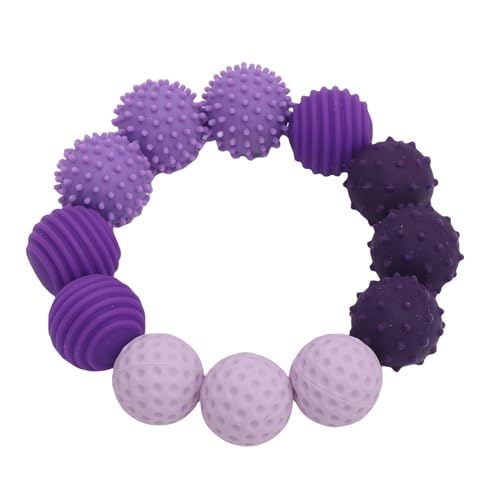 TIKATARER Silikon -Sensorische Bälle, Stressbälle Verbessern die Feinmotorischen Fähigkeiten, Ideales Schreibtischspielzeug, Handgefertigte Handwerkliche Qualität, Spaß und Funktionale (Purple) von TIKATARER