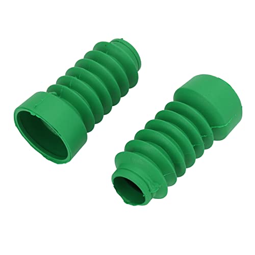 TIKATARER Staubabdeckung Vorne Stoßdämpfer, 2pcs Gummi -Motorrad -Powersport Gabelwächter mit 2 Festen Klemmen für DIO 18/27/28/34/35 (Green) von TIKATARER