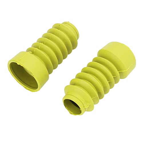 TIKATARER Staubabdeckung Vorne Stoßdämpfer, 2pcs Gummi -Motorrad -Powersport Gabelwächter mit 2 Festen Klemmen für DIO 18/27/28/34/35 (Yellow) von TIKATARER