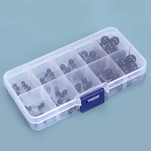 TIKATARER Weiche Spielzeugaugen, 100pcs DIY Doll Augennadel-Pin-Puppen Augen Schwarze Handgefertigte Materialien Basteln Pädagogische Spielzeug Teile Plastik von TIKATARER