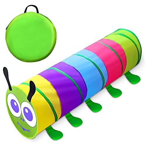Kids Play Tunnel for Toddlers 1-3, 6 Foot Baby with 2 Mesh Sides Pop Up Crawling Toys 1 3 4 Year Old Girl Boy Birthday Gift, Indoor Outdoor Toddler Children or Dog von TIKTENT