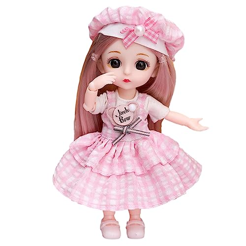 TILEZE BJD Prinzessinnen-Spielzeug für Mädchen, 16 cm, kleine Prinzessin, Mobile BJD für Kinder, Mädchen, beweglich, aus der Kollektion BJD, Modern TILEZE BJD Prinzessinnen-Spielzeug für Mädchen, 16 cm, kleine Prinzessin, Mobile BJD für Kinder, Mädchen, beweglich, aus der Kollektion BJD, Modern von TILEZE