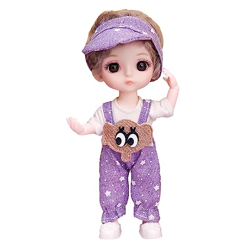 TILEZE BJD Prinzessinnen-Spielzeug für Mädchen, 16 cm, kleine Prinzessin, Mobile BJD für Kinder, Mädchen, beweglich, aus der Kollektion BJD, Modern TILEZE BJD Prinzessinnen-Spielzeug für Mädchen, 16 cm, kleine Prinzessin, Mobile BJD für Kinder, Mädchen, beweglich, aus der Kollektion BJD, Modern von TILEZE