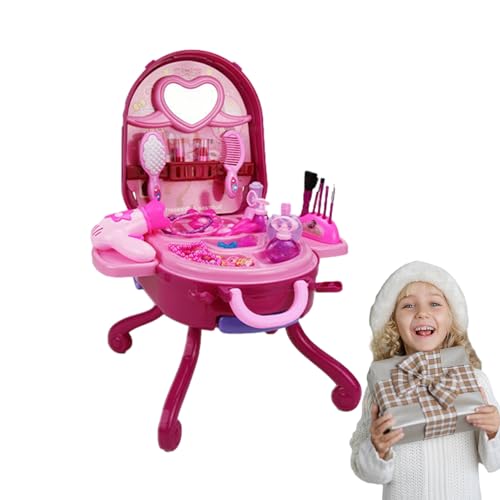 TILEZE Falsches Make-up-Set, Spielzeug-Set für Mädchen – Make-up-Spielzeug-Set mit Kosmetiktasche zur Verbesserung der Kreativität und Phantasie TILEZE Falsches Make-up-Set, Spielzeug-Set für Mädchen – Make-up-Spielzeug-Set mit Kosmetiktasche zur Verbesserung der Kreativität und Phantasie von TILEZE