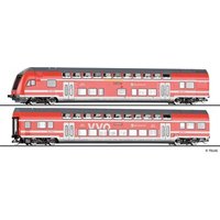 TILLIG 01088 TT Reisezugwagenset „S-Bahn Dresden“ aus 1./2. Klasse DABpbzfa 767.2 und DBpza 780.4 Teil 1, DB AG, Ep. VI von TILLIG