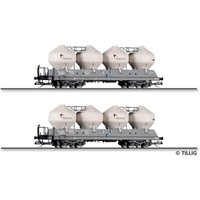 TILLIG 01118 TT Güterwagenset aus zwei Staubsilowagen Uacs 451.1, Holcim (Česko) a.s., Ep. VI von TILLIG