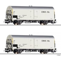 TILLIG 70057 H0 Kühlwagenset aus zwei Kühlwagen F.F.A. (Französische Streitkräfte in Deutschland), DB, Ep. IV von TILLIG
