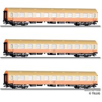 TILLIG 70063 H0 Reisezugwagenset „Städteexpress“ aus drei Reisezugwagen Typ Y/B 70, DR, Ep. IV von TILLIG