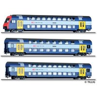 TILLIG 70065 H0 Reisezugwagenset aus Doppelstock-Steuerwagen Bt, 1./2. Klasse-Wagen AB und 2. Klasse-Wagen B, SBB, Ep. V TILLIG 70065 H0 Reisezugwagenset aus Doppelstock-Steuerwagen Bt, 1./2. Klasse-Wagen AB und 2. Klasse-Wagen B, SBB, Ep. V von TILLIG