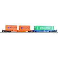 TILLIG 76578 H0 Doppeltragwagen Sdggmrs 744 "Kombiwaggon", DB AG, Ep. V TILLIG 76578 H0 Doppeltragwagen Sdggmrs 744 "Kombiwaggon", DB AG, Ep. V von TILLIG