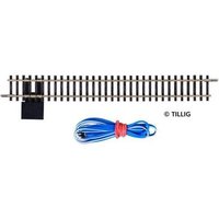 TILLIG 83149 TT Gerades Anschlussgleis 166 mm (für Digitalbetrieb geeignet) von TILLIG