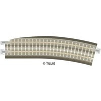 TILLIG 83775 H0m TT Bettungsgleis grau BG3-BR12kre: Gebogenes Pass-Stück, rechts, R 353 mm/15° TILLIG 83775 H0m TT Bettungsgleis grau BG3-BR12kre: Gebogenes Pass-Stück, rechts, R 353 mm/15° von TILLIG