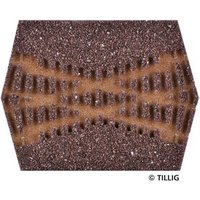TILLIG 86532 H0 Gleisbettung Elitegleis dunkel (braun) für Kreuzung 30° von TILLIG