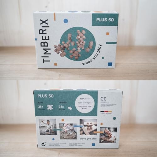 TIMBERIX Plus 50 Erweiterungsset mit 25 Verbindern und 25 Twistern - Holzspielzeug Made In Germany TIMBERIX Plus 50 Erweiterungsset mit 25 Verbindern und 25 Twistern - Holzspielzeug Made In Germany von TIMBERIX