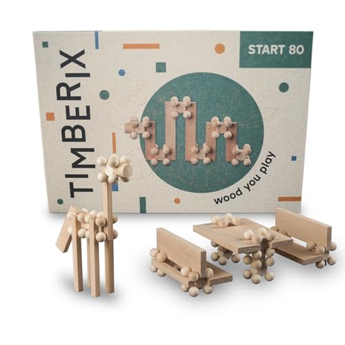 TIMBERIX Start 80 Mittelset - Verbindungssteine 100% aus Holz - kompatibel mit KAPLA TIMBERIX Start 80 Mittelset - Verbindungssteine 100% aus Holz - kompatibel mit KAPLA von TIMBERIX