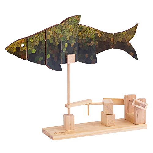 TIMBERKITS Swimming Fish Automata Fisch Mechanisches Holzpuzzle-Modellbausatz, Holz von TIMBERKITS
