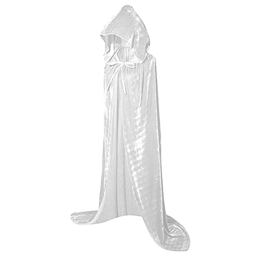 TIMELYE Oberteile Unisex Damen Halloween Kostüm Gothic Langarm Funktionsshirt Damen Halloween-Kostüm Traditionelles Halloween Kostüm Damen Halloween Kostüm Herbst Aufblasbares Kostüm Robe(1-White,L) von TIMELYE