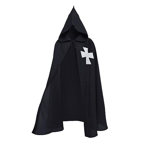 Mittelalterlicher Krieger-Tunika, Kapuzenmantel, Umhang, Tempelritter, Umhang, Robe, Imperium, Cosplay, Kostüm, Halloween, Weihnachten Mittelalterlicher Krieger-Tunika, Kapuzenmantel, Umhang, Tempelritter, Umhang, Robe, Imperium, Cosplay, Kostüm, Halloween, Weihnachten von TINAYAUE