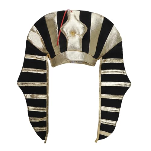 TINAYAUE Ägyptischer Pharao Hut Leicht Ägyptischer Kopfschmuck Retro Ägyptisches Pharaonenkostüm König Kopfschmuck Rollenspiel Zubehör für Halloween, Karneval, Ostern, Cosplay TINAYAUE Ägyptischer Pharao Hut Leicht Ägyptischer Kopfschmuck Retro Ägyptisches Pharaonenkostüm König Kopfschmuck Rollenspiel Zubehör für Halloween, Karneval, Ostern, Cosplay von TINAYAUE