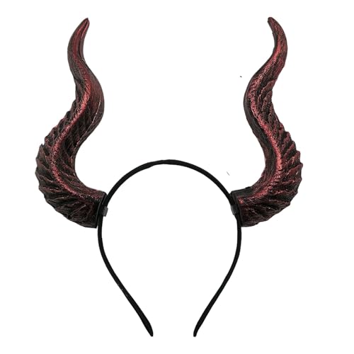 TINAYAUE Halloween Haarreif Hirschgeweih Haarband Horn Haarband Schafhörner Stirnband Haarspange Dämon Hörner Stirnband Hexen Haarschmuck für Halloween, Karneval, Cosplay, Maskerade TINAYAUE Halloween Haarreif Hirschgeweih Haarband Horn Haarband Schafhörner Stirnband Haarspange Dämon Hörner Stirnband Hexen Haarschmuck für Halloween, Karneval, Cosplay, Maskerade von TINAYAUE