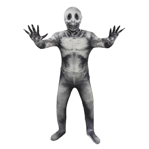 TINAYAUE Kinder Gruseliger Skelett Bodysuit Jungen Mädchen Schreckliche Zombie Bodysuit Erwachsene Schelmisches Skelett Kostüm Rollenspiel Kostüme für Karneval, Halloween, Cosplay, Ostern TINAYAUE Kinder Gruseliger Skelett Bodysuit Jungen Mädchen Schreckliche Zombie Bodysuit Erwachsene Schelmisches Skelett Kostüm Rollenspiel Kostüme für Karneval, Halloween, Cosplay, Ostern von TINAYAUE
