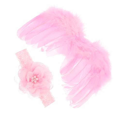 TINEASUR 1 Satz Fotoanzug Neugeborene Flügel Stirnbänder Für Neugeborene Stirnbänder Stirnband Für Säuglingsfoto-requisite Flügel-kit Neugeborenes Kostüm Rosa Nylon TINEASUR 1 Satz Fotoanzug Neugeborene Flügel Stirnbänder Für Neugeborene Stirnbänder Stirnband Für Säuglingsfoto-requisite Flügel-kit Neugeborenes Kostüm Rosa Nylon von TINEASUR
