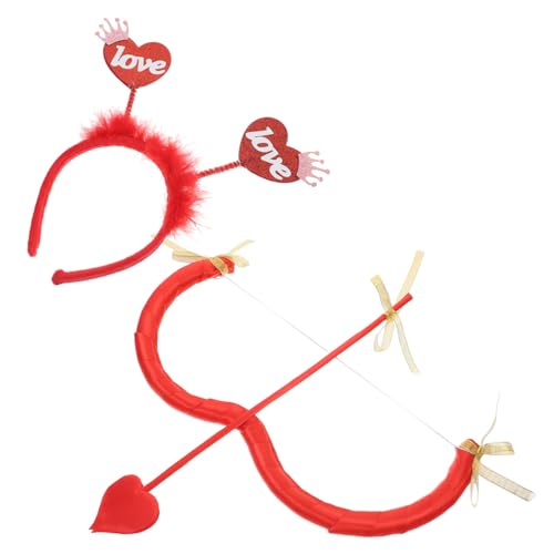 TINEASUR 1 Set Amor Kostümzubehör Für Damen Bestehend Aus Und Bogen Stirnband Und Requisiten Geeignet Für Valentinstagspartys Und Cosplay TINEASUR 1 Set Amor Kostümzubehör Für Damen Bestehend Aus Und Bogen Stirnband Und Requisiten Geeignet Für Valentinstagspartys Und Cosplay von TINEASUR