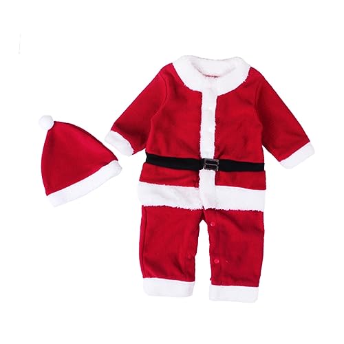 TINEASUR 80 Cm Großes Weihnachtsmannanzug-set Für Kinder Weihnachtsmannmütze Kleidung Für Weihnachts-outfits Weihnachtsmannkostüm Für Jungen von TINEASUR