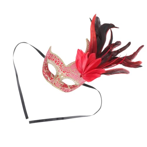 TINEASUR Halloween Maskerade Maske Kopfbedeckung Karneval Kopfbedeckung Stilvolle Maske Für Frauen von TINEASUR