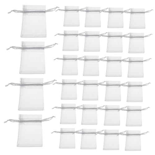 TINEASUR Organzabeutel 100 Stück Netz-design Kordelzugbeutel Für Hochzeit Geburtstag Weihnachtsgeschenk Verpackung von TINEASUR