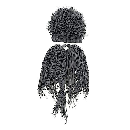 TINEASUR 1Stk bärtige Mütze Hauben für Männer Neuheit Hut Schnurrbart anziehen Männer Hut Fasching Schnurrbart Kostümzubehör Bärte aus Stoff Party-Schnurrbart-Requisiten Garn Grey TINEASUR 1Stk bärtige Mütze Hauben für Männer Neuheit Hut Schnurrbart anziehen Männer Hut Fasching Schnurrbart Kostümzubehör Bärte aus Stoff Party-Schnurrbart-Requisiten Garn Grey von TINEASUR