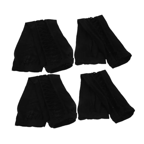 TINEASUR 2 Paare Ellenbogenlange Armwärmer für Frauen Stylische Punk Accessoires für Kostümpartys und Alltag von TINEASUR
