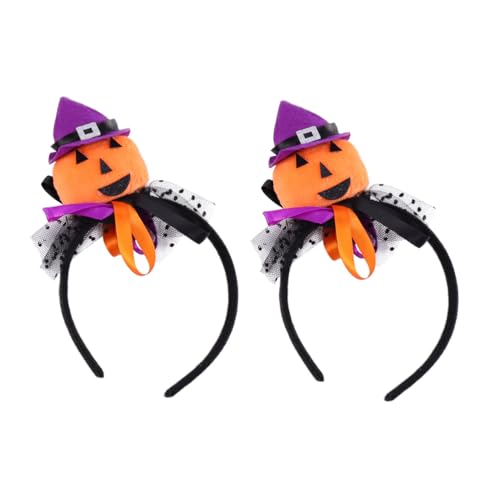 TINEASUR 2 Stück Halloween Haarreif Kürbis und Spinnennetz Motiv Langlebiges Metall Material Witzige Kopfbedeckung für Erwachsene und Dekorativer Kopfschmuck für Halloween Festival Karneval TINEASUR 2 Stück Halloween Haarreif Kürbis und Spinnennetz Motiv Langlebiges Metall Material Witzige Kopfbedeckung für Erwachsene und Dekorativer Kopfschmuck für Halloween Festival Karneval von TINEASUR