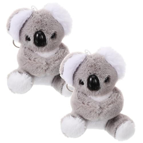 TINEASUR 2 Stück Koala Schlüsselanhänger Dekoration, Kleiner Schlüsselanhänger Für Kinder, Entzückender Taschenanhänger, Rucksack Schlüsselanhänger, Cartoon Koala Schlüsselanhänger, von TINEASUR