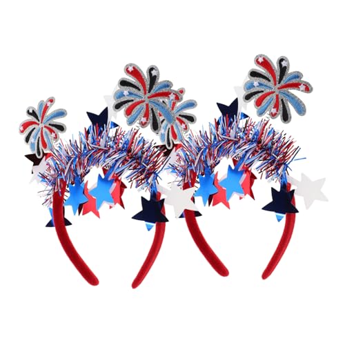 TINEASUR 2 Stück Patriotic Haarbänder für Frauen Leichtes Of July Stirnband mit Amerikanischer Flagge Rot Weiß Blau Vielseitiges Unabhängigkeitstag Zubehör für Party und TINEASUR 2 Stück Patriotic Haarbänder für Frauen Leichtes Of July Stirnband mit Amerikanischer Flagge Rot Weiß Blau Vielseitiges Unabhängigkeitstag Zubehör für Party und von TINEASUR