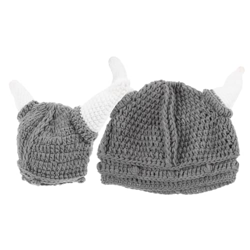TINEASUR 2 Stück Strickmütze Mit Hörnern, Strickmütze, Cosplay Partymütze, Ochsenhornmütze Für Erwachsene, Bullenhornmütze, Cosplay Mütze, Cosplay Ochsenhornmütze, Wikingerhüte, Lustige TINEASUR 2 Stück Strickmütze Mit Hörnern, Strickmütze, Cosplay Partymütze, Ochsenhornmütze Für Erwachsene, Bullenhornmütze, Cosplay Mütze, Cosplay Ochsenhornmütze, Wikingerhüte, Lustige von TINEASUR