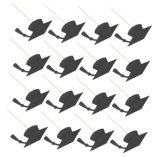 TINEASUR 24 Stück Teiliges Graduation Cap Cake Topper Doktorhut Tortendeko Einfache Einsteck Designs Schwarze Kuchenstecker für Abschlussfeier Dekoration und Fotomomente TINEASUR 24 Stück Teiliges Graduation Cap Cake Topper Doktorhut Tortendeko Einfache Einsteck Designs Schwarze Kuchenstecker für Abschlussfeier Dekoration und Fotomomente von TINEASUR