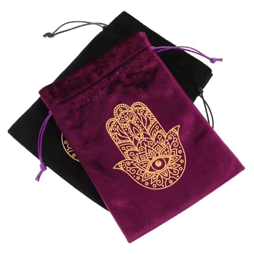 TINEASUR 2St Tarot-Tasche Tarotkarten-Beutel kleiner Würfelbeutel Würfelfach Tarot-Beutel karten aufbewahrung tarot zubehör Tarotkartenhalter Tasche für kleine Gegenstände Flanell TINEASUR 2St Tarot-Tasche Tarotkarten-Beutel kleiner Würfelbeutel Würfelfach Tarot-Beutel karten aufbewahrung tarot zubehör Tarotkartenhalter Tasche für kleine Gegenstände Flanell von TINEASUR