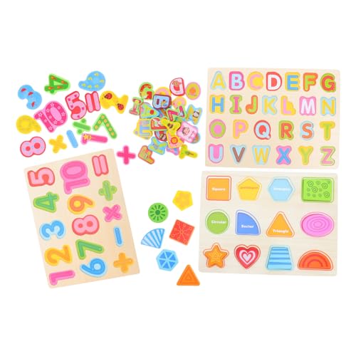 TINEASUR 3-teiliges Montessori-Puzzle Aus Holz: Lernpuzzle Mit Alphabet, Zahlen Und Formen – Mathematik-lernspielzeug Für Kinder Im Vorschulalter, Sortierbrett Aus Holz Für Kleinkinder, TINEASUR 3-teiliges Montessori-Puzzle Aus Holz: Lernpuzzle Mit Alphabet, Zahlen Und Formen – Mathematik-lernspielzeug Für Kinder Im Vorschulalter, Sortierbrett Aus Holz Für Kleinkinder, von TINEASUR