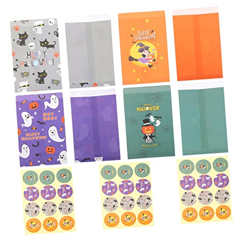 TINEASUR 48 Teilige Halloween Geschenktüte, Praktische Geschenktüte, Haushaltsgeschenktüte, Praktische Bonbontüte, Haushalts Kekstüte, Multifunktionale Kekstüte, Bezaubernde Bonbontüte, von TINEASUR