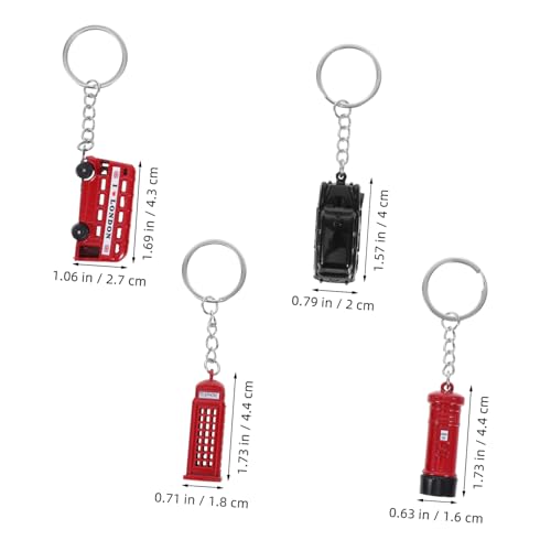 TINEASUR 5 Stück London Souvenir Schlüsselanhänger Teiliges mit Roten Telefonzellen Doppeldeckerbus Big Briefkasten und Taxi Robustes Vielseitiges Accessoire für Schlüssel und Taschen TINEASUR 5 Stück London Souvenir Schlüsselanhänger Teiliges mit Roten Telefonzellen Doppeldeckerbus Big Briefkasten und Taxi Robustes Vielseitiges Accessoire für Schlüssel und Taschen von TINEASUR