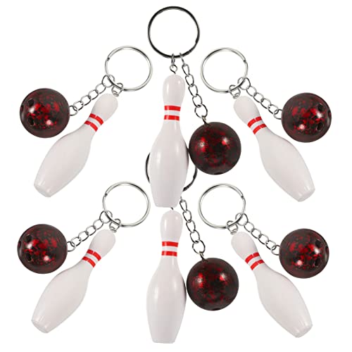 TINEASUR 6Pcs Bowling Keychain Handtasche Anhänger Zaubernetz -Rucksack -Anhänger Mini Bowlingkugel Und Pin Keychain Bowling Pin Keychains Bulk Bowling -Geldbörse Charms Bowling Party Gefälligkeiten TINEASUR 6Pcs Bowling Keychain Handtasche Anhänger Zaubernetz -Rucksack -Anhänger Mini Bowlingkugel Und Pin Keychain Bowling Pin Keychains Bulk Bowling -Geldbörse Charms Bowling Party Gefälligkeiten von TINEASUR