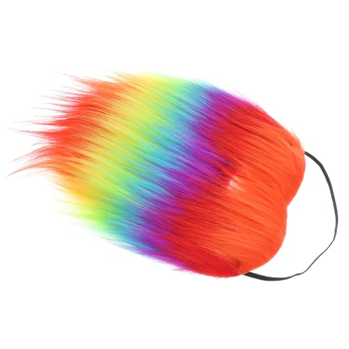 TINEASUR Gefälschte Lebensechte Bart-Requisite Simulierter Regenbogenbart Für Halloween-Partys Für Erwachsene von TINEASUR