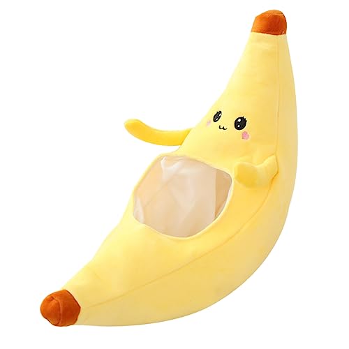 TINEASUR Lustige Bananenkopfbedeckung aus Weichem Plüsch mit PP Baumwolle Kreative Partyhut Kostümidee für Geburtstag Festival Fotografie und Verkleidung TINEASUR Lustige Bananenkopfbedeckung aus Weichem Plüsch mit PP Baumwolle Kreative Partyhut Kostümidee für Geburtstag Festival Fotografie und Verkleidung von TINEASUR