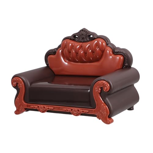 TINEASUR Miniatur Puppenhaus Sofa Stuhl Möbel Vintage Design Kreatives Zubehör Haus Modell Hochwertige Verarbeitung Zum Dekorieren Und Verschenken von TINEASUR