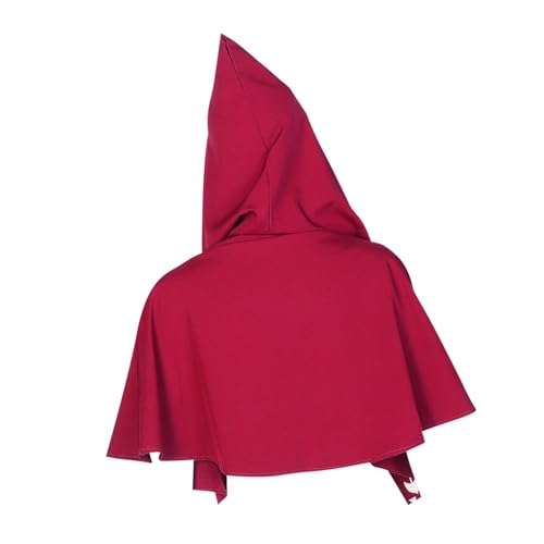 TINEASUR Mittelalterliches Kostüm Herrenumhang Mit Kapuze Atmungsaktiver Schal Halloween Vampirumhang von TINEASUR