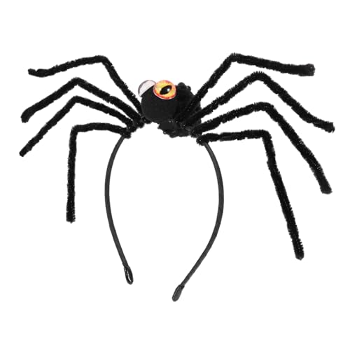 TINEASUR Spinnenkopfschmuck Netz Haarband Haarschmuck Spinnenhaarreifen Spinnen Halloween Kostüm Stirnbänder Stil Für Frauen Spinnenthema Künstlich Süß Polyester TINEASUR Spinnenkopfschmuck Netz Haarband Haarschmuck Spinnenhaarreifen Spinnen Halloween Kostüm Stirnbänder Stil Für Frauen Spinnenthema Künstlich Süß Polyester von TINEASUR