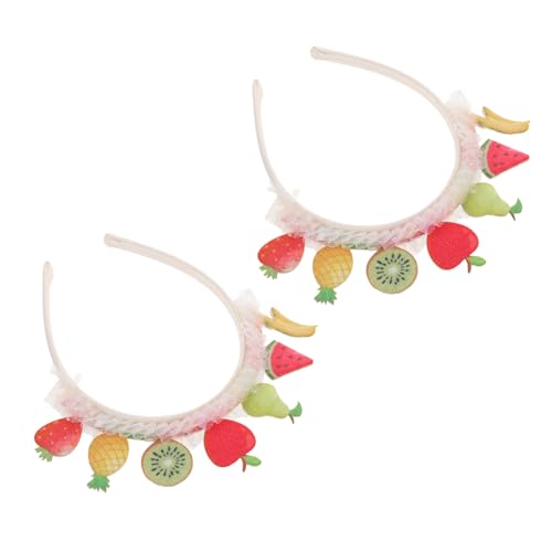 TINEASUR Stirnband Obst Design Mesh Spitze Atmungsaktiv Leicht Haarreif Süßer Haarschmuck Für Party und Aufführung TINEASUR Stirnband Obst Design Mesh Spitze Atmungsaktiv Leicht Haarreif Süßer Haarschmuck Für Party und Aufführung von TINEASUR